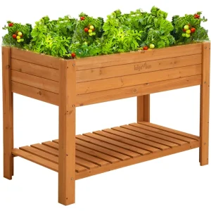 48"x24"x33" Raised Wooden Garden Bed