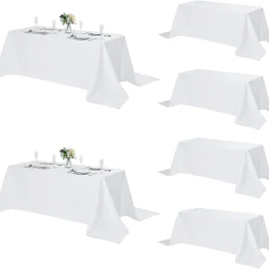 6-Pack 90x156" Rectangle Polyester Tablecloth